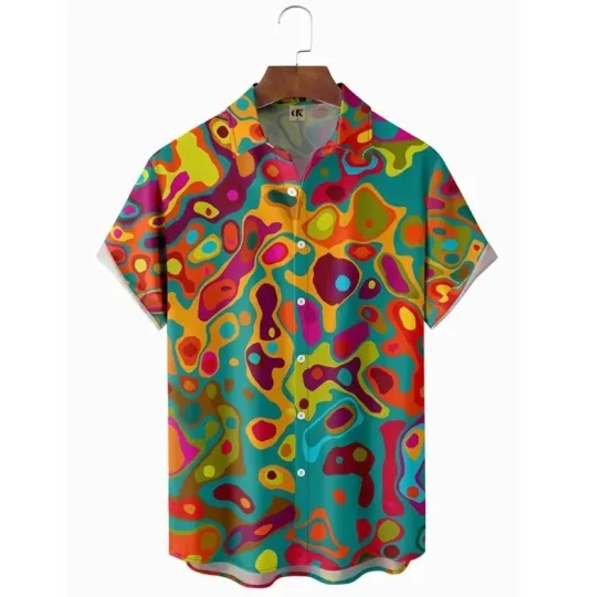 Clothing 3D Printing Shirts Oversized Summer 2024 Travel Hawaii Beach #3