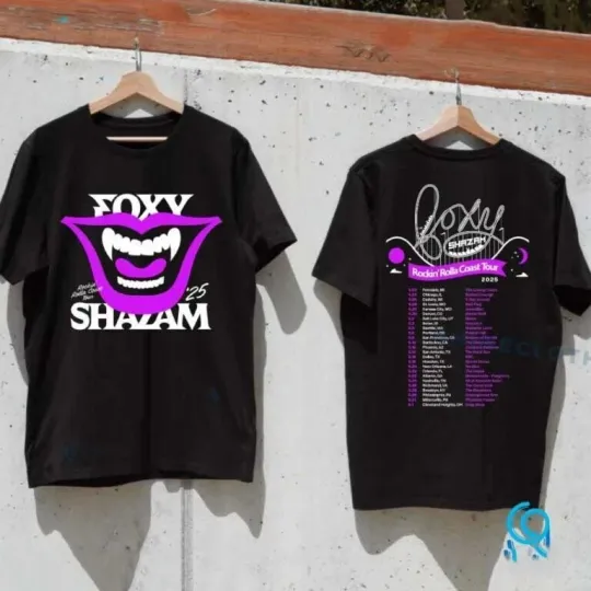 Discover Foxy Shazam Rockin’ Rolla Coast Tour 2025 Unisex T-shirt T-Shirt Gift Fans