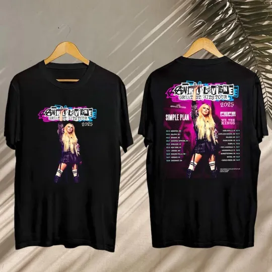 Avril Lavigne Greatest Hits Tour 2025 Shirt, Avril Lavigne 2025 Concert T-Shirt