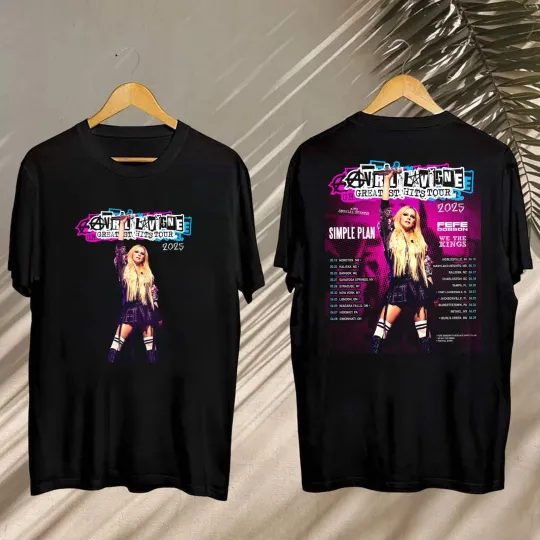 Avril Lavigne Greatest Hits Tour 2025 Avril Lavigne 2025 Concert Fan T-Shirt