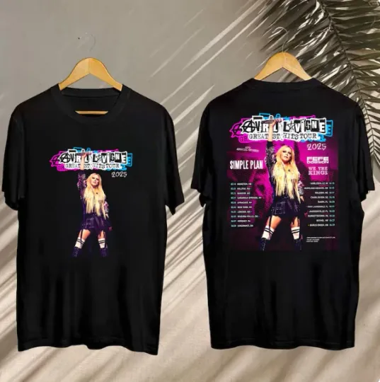 Avril Lavigne Greatest Hits Tour 2025 Shirt, Avril Lavigne 2025 Concert