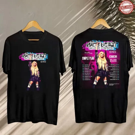 Avril Lavigne Greatest Hits Tour 2025 Shirt, Avril Lavigne 2025 Concert