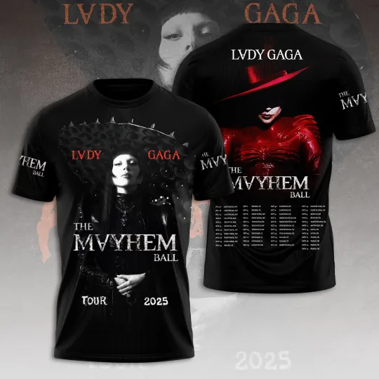 Ld ga The Mayhem Ball Tour 2025 3D T-Shirt