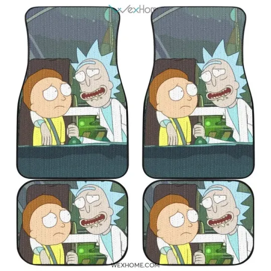 Rick and Rickandmorty Dragonball Cartoon Car Floor Mat Front with Back