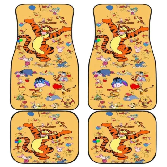 Tigger Car Floor Mat Front with Back