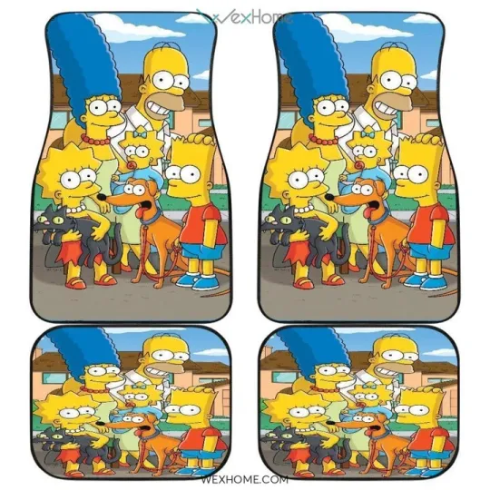 The Simpsons TV Cartoon Car Floor Mat Front with Back