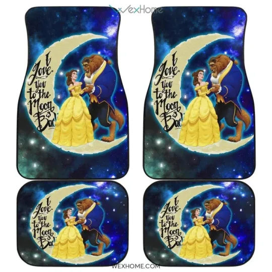 Beauty and the Beast Car Floor Mat Front with Back