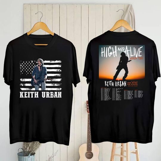 Discover Keith Urban Vintage Shirt, Keith Urban High And Alive Tour 2025 Shirt, Keith Urban Fan Shirt, Keith Urban Merch, Keith Urban Country Music