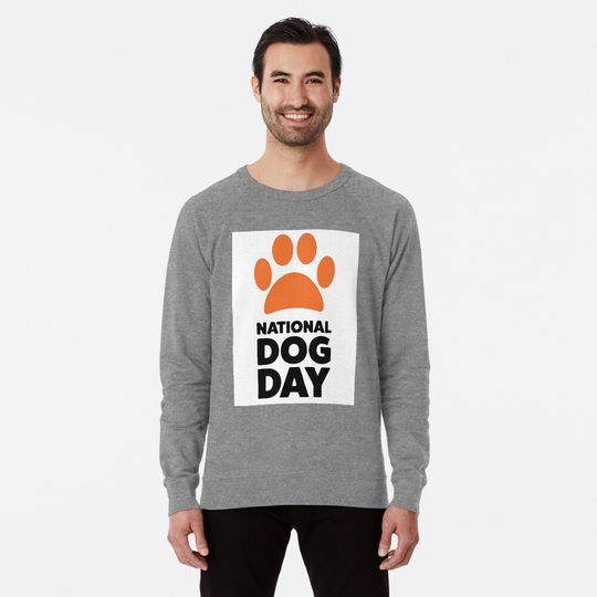 National Dog day Lightweight Sweatshirt