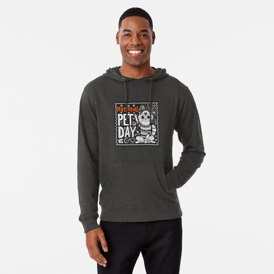 National Pet Day :from EgyApe Artists ( 3rd design ) Lightweight Hoodie