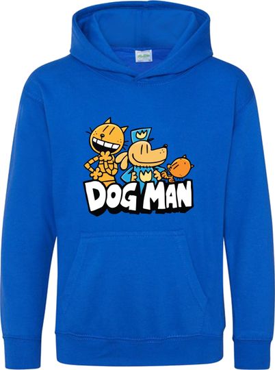 Dog Man Cat Cartoon Hoodie, National Numeracy Book Day Top, Kids Cartoon Character Pullover, Humanoid Animal Dog, Unisex Adult Kids Hood Top