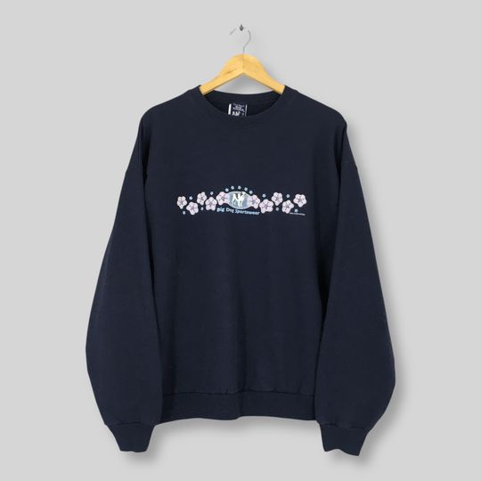 Discover Vintage Big Dogs Sportswear Boxy Sweatshirt XLarge Big Dogs Flower Printed Crewneck Big Dogs Fun & Attitude Streetwear Sweater Size XL