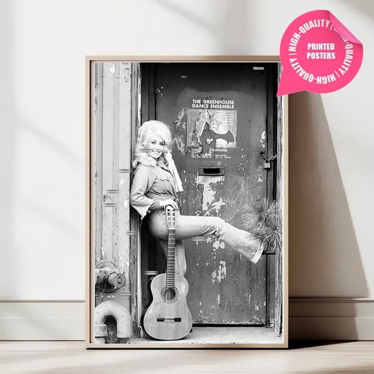 Dolly Parton Posters / Dolly Parton Black and White Wall Art, Album Cover Poster, Home Decor, Photography Prints, Jolene Poster