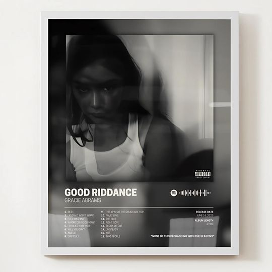 Gracie Abrams Poster  Good Riddance Deluxe Album Art