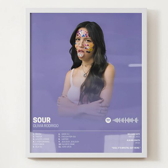 Olivia Rodrigo SOUR Poster  Album Art