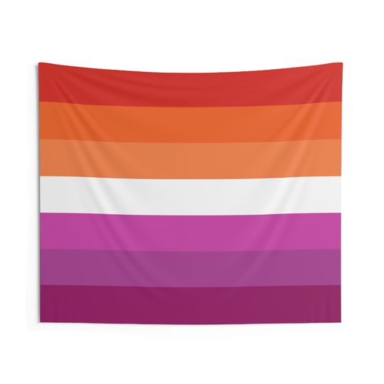 Lesbian Flag Wall Tapestry, Lesbian Flag Art, Lesbian Decor, Lesbian Pride, Lesbian Flag Art, Lesbian History Lesbian Visbility
