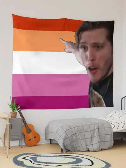 Jerma Pointing At The Lesbian Tapestry | Gay Pride Tapestry | Pride Month | LGBT Gift