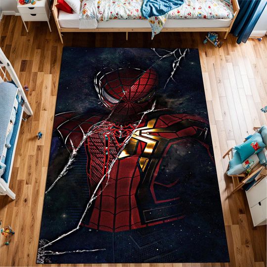 Spider Man Kids Room Rug Runner, Spiderman, Popular Gift For Him, Boy Room Decor, Birthday Gift