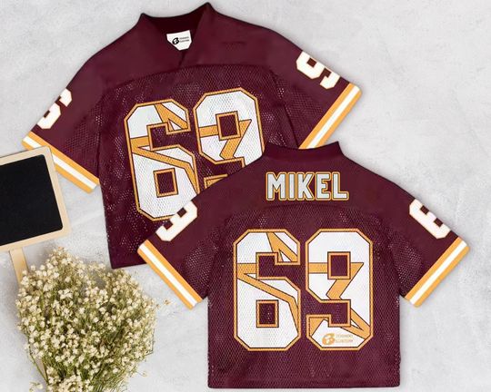 Custom Name And Number Maroon Mesh Baseball Jersey, Game Day Concert Jersey, Commitment Gift, Custom Text Baseball Jersey, Streetwear Squad