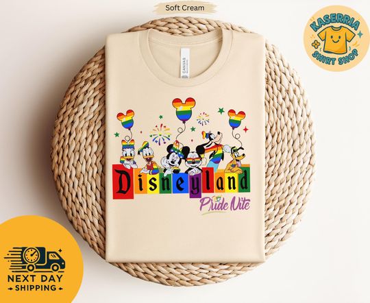 Disneyland After Dark Pride Nite Mickey & Friends Rainbow T-shirt,Disney Vacation Shirt,Disney Pride Month Tee,Human Rights Tee