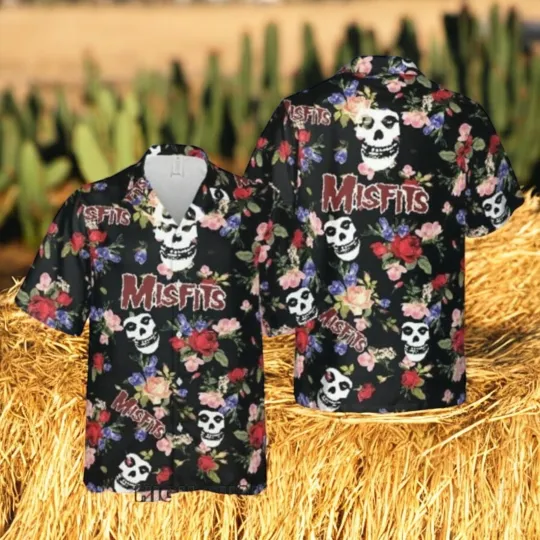 Personalized Misfits Floral Pattern Hawaiian Shirt