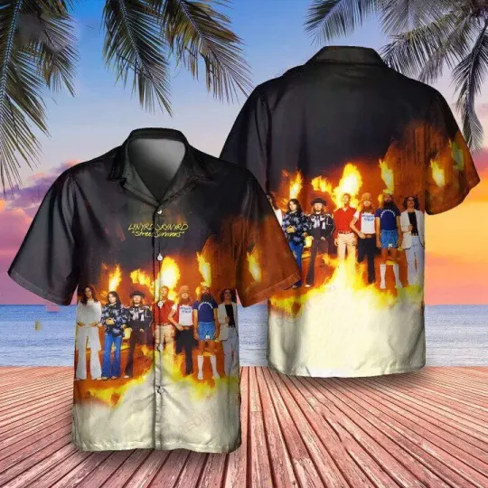 NEW Lynyrd Skynyrd 3D Hawaiian Shirt Southern Rock Tee Size S 5XL
