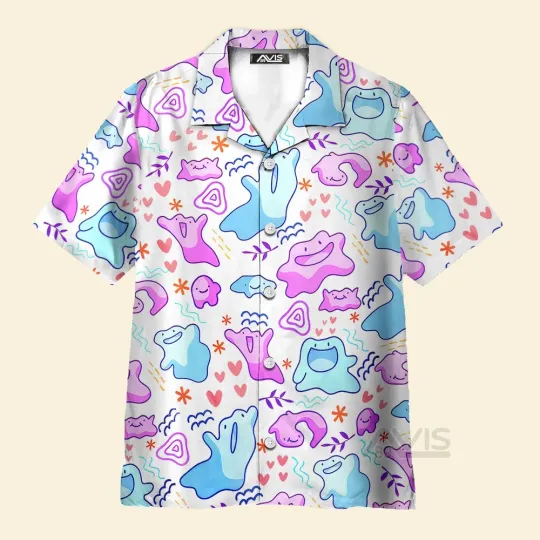Ditto PoMo Normal Type   Hawaiian Shirt