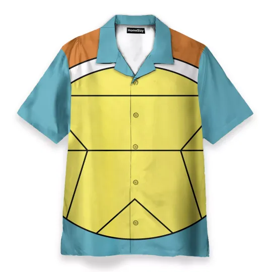 PKM Squirtle Cosplay Costume   Hawaiian Shirt