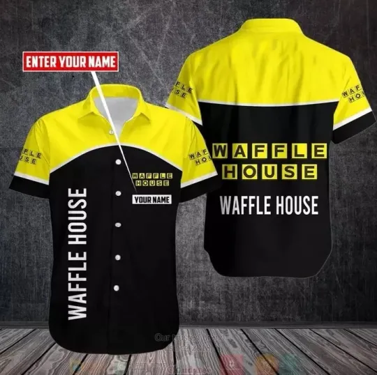 Personalized Waffle House Custom Hawaiian Shirt Size