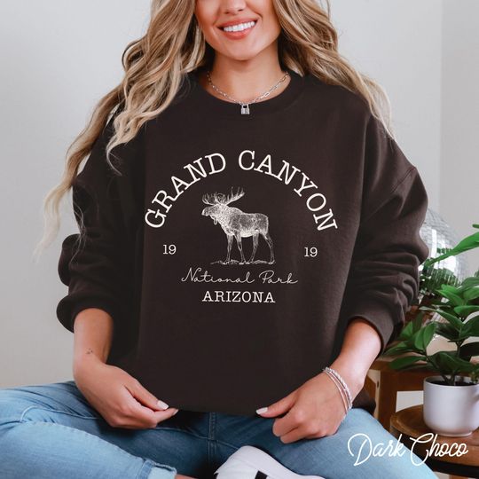 Grand Canyon Arizonna Sweatshirt | Wildlife Sweatshirt | US National Parks Oversized Sweater | Grand Canyon Camping Sweatshirt | Hiking Gifts