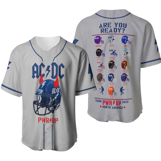 Discover AC DC Pwr Up Tour 2025 Baseball Jersey