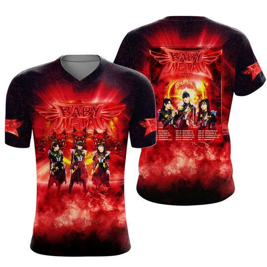 Babymetal Tour Date List 3D Shirt S-5XL tour 2025 shirt Gift For Fan