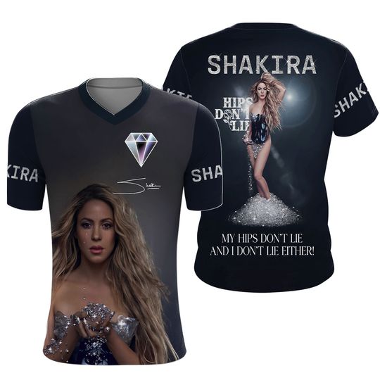 Discover Shakira Hips Don’t Lie Diamond 3D T-Shirt