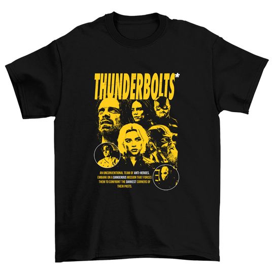 Oversized Thunderbolts T-Shirt Marvel Yelena Belova Thunderbolts Shirt BUCKYY Bn Barnes MCU Movie Shirt Winter Soldier Marvel Disneyworld Tee