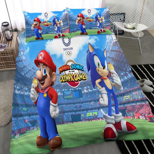 Super Mario Sonic Bedding Set