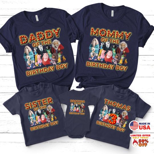 Personalized Sing Birthday Shirt | Birthday Boy Girl Shirt | Sing Pig Birthday Shirt | Sing Movie Shirt | Sing Pig Birthday Shirt