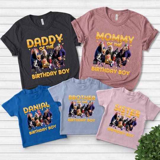 Personalized Sing Birthday Shirt, Birthday Boy/Girl Shirt, Sing Pig Birthday Shirt, Sing Movie Shirt, Sing Pig Birthday Shirt