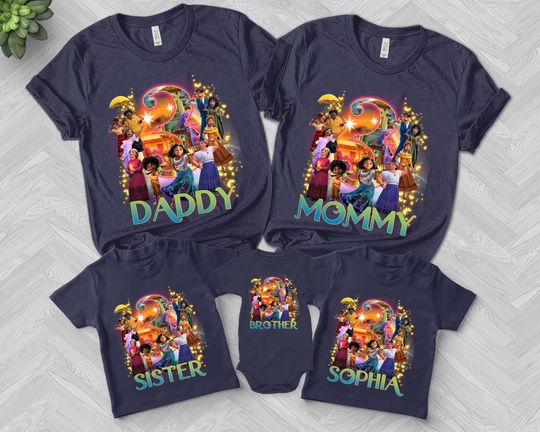 Disney Encanto Birthday Shirt, Encanto Movie Birthday Party Shirt, Encanto Characters Shirt, Encanto Family Shirt, Disney Cartoon