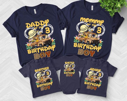 Mickey Safari Birthday Shirt, Mickey Safari Family Shirts, Custom Birthday Shirt Name and Age,Mickey Safari Shirt,Safari Birthday