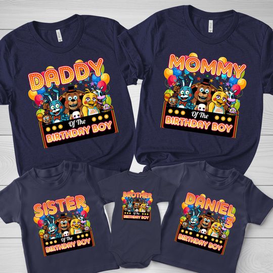 Five Nights at Freddy's Security Breach Shirt | Fnaf Family Shirt | Five Nights at Freddy Birthday Shirt | Freddy Fazbear Shirt