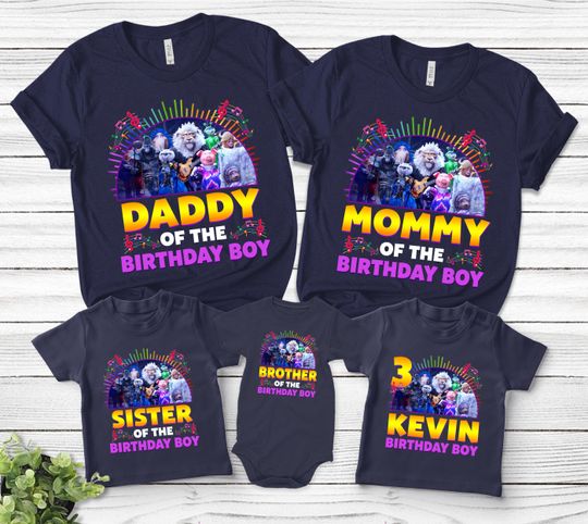 Sing Pig Birthday Shirt, Personalized Shirt, Sing Pig Movie Shirt, Family Birthday Shirt, Family Matching Shirt, Gift for Baby