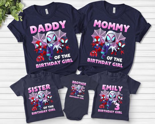 Spidey and His Amazing Friends Birthday Shirt, Spidey T-shirt, Spidey Birthday Tshirt, Spiderman Tee, Custom Birthday Tee, Superhero