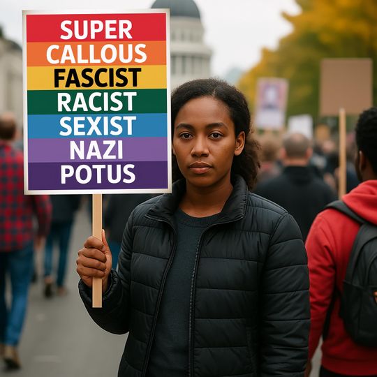 Discover Super Callous Fascist Racist Protest Sign