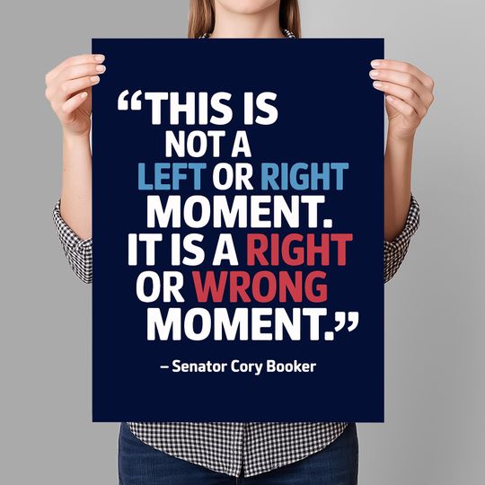Senator Cory Booker Resist Protest Sign