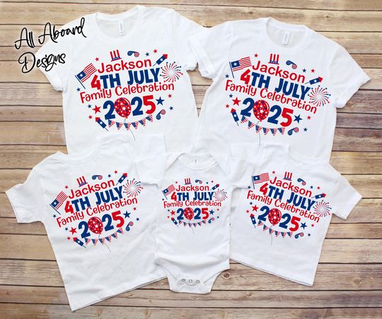4th July 2025 SVG, PNG Custom Family celebration Shirt SVG, 4th July family reunion png, 4th July family vacation, Independence Day