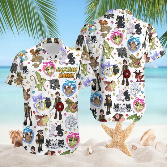 How to Train Your Dragon Hawaii Shirt, Toothless Hawaiian Shirt, Dragon Lover Gift, Toothless Aloha Shirt, Disneyland Family Summer Trip