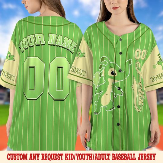 Custom Disney Felix Stitch Baseball Jersey, Personalized Felix Stitch Jersey, Lilo And Stitch Birthday Party, Felix Birthday Gift