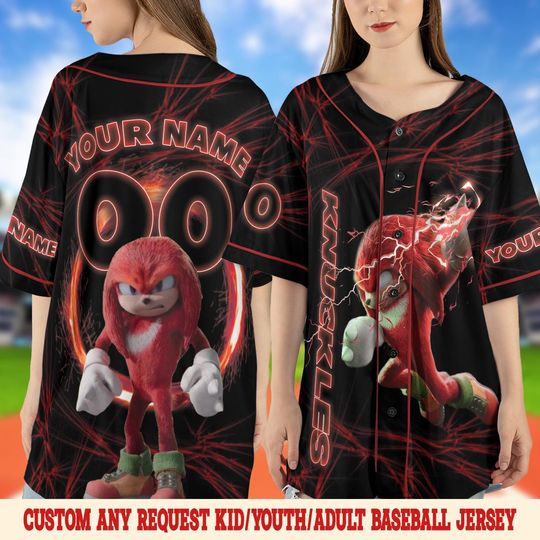 Personalized Sonic Shadow The Hedgehog Badass Jersey, Custom Sonic Jersey, Funny Sonic Birthday Party Gift, Sonic Birthday Gift