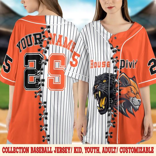 Custom House Divided Baseball Jersey/Custom Any Sport Team College Baseball Jersey/Custom House Divided Football/Split Heart Team