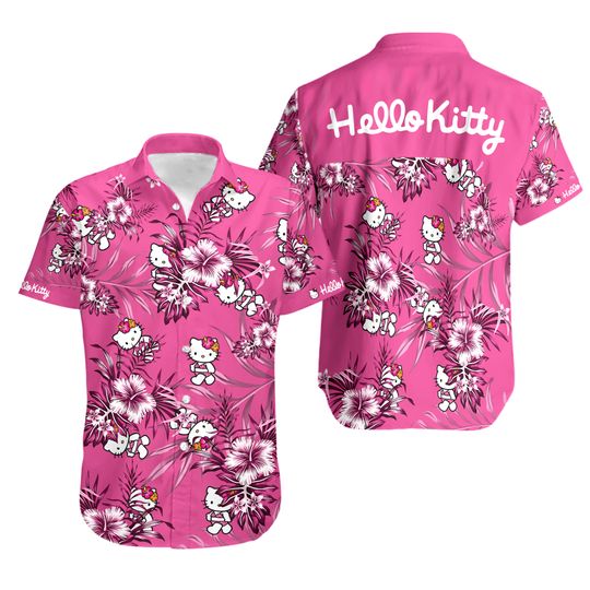 Hello Kitty Shirt, Hello Kitty Button Shirt, Hello Kitty Shorts
